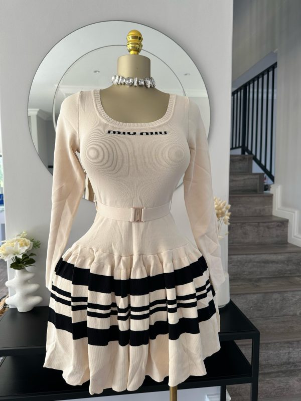 Miu miu cream colored dress