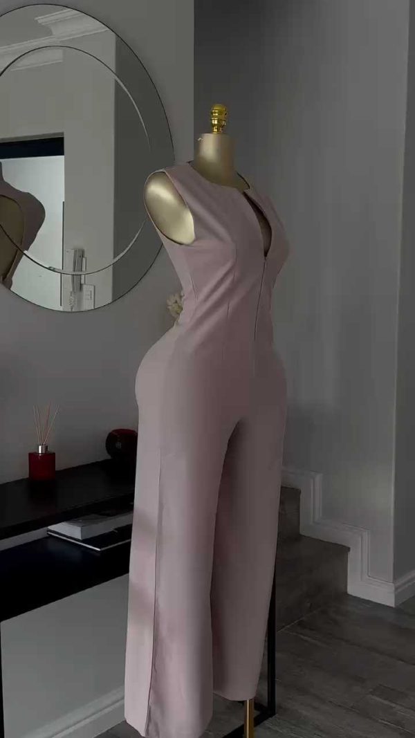 Open back jumpsuit