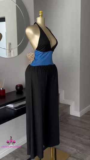 anycript_thumbnail_1-6.jpg Black halter jumpsuit with denim corset waist