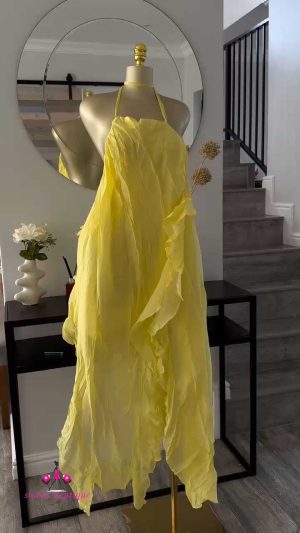 Flowy open back dress