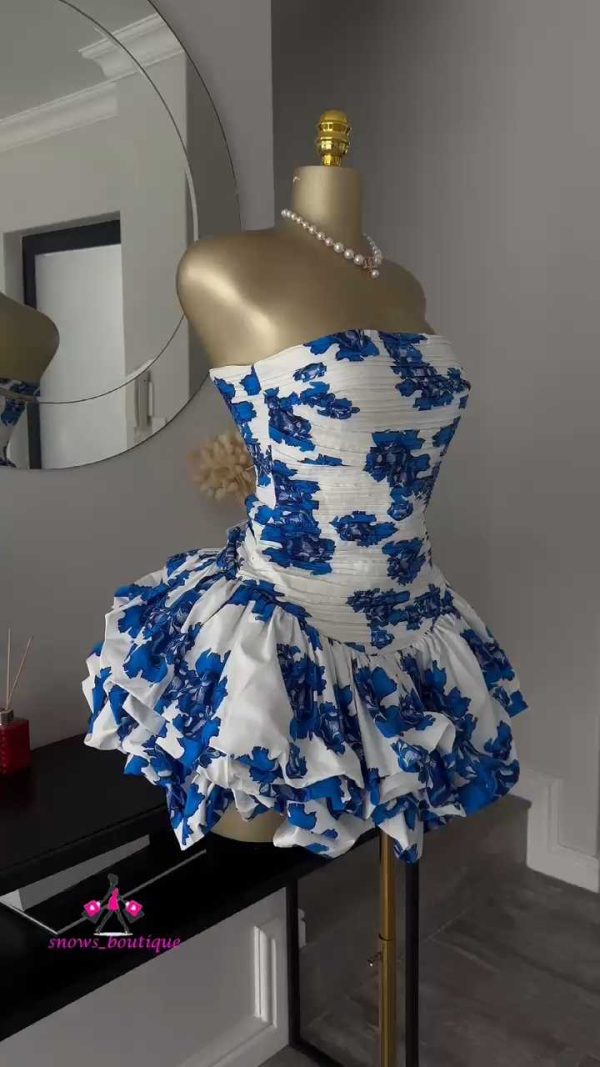 D&G inspired strapless bubble dress