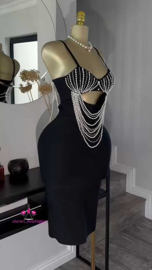anycript_thumbnail_4.jpg Black fashionova pearls embellished midi bandage dress