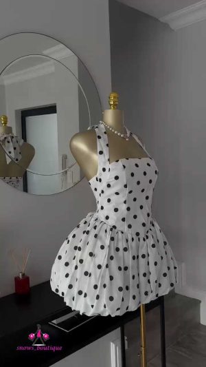 Polka dot bubble dress