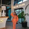 Crotchet knitted maxi dress